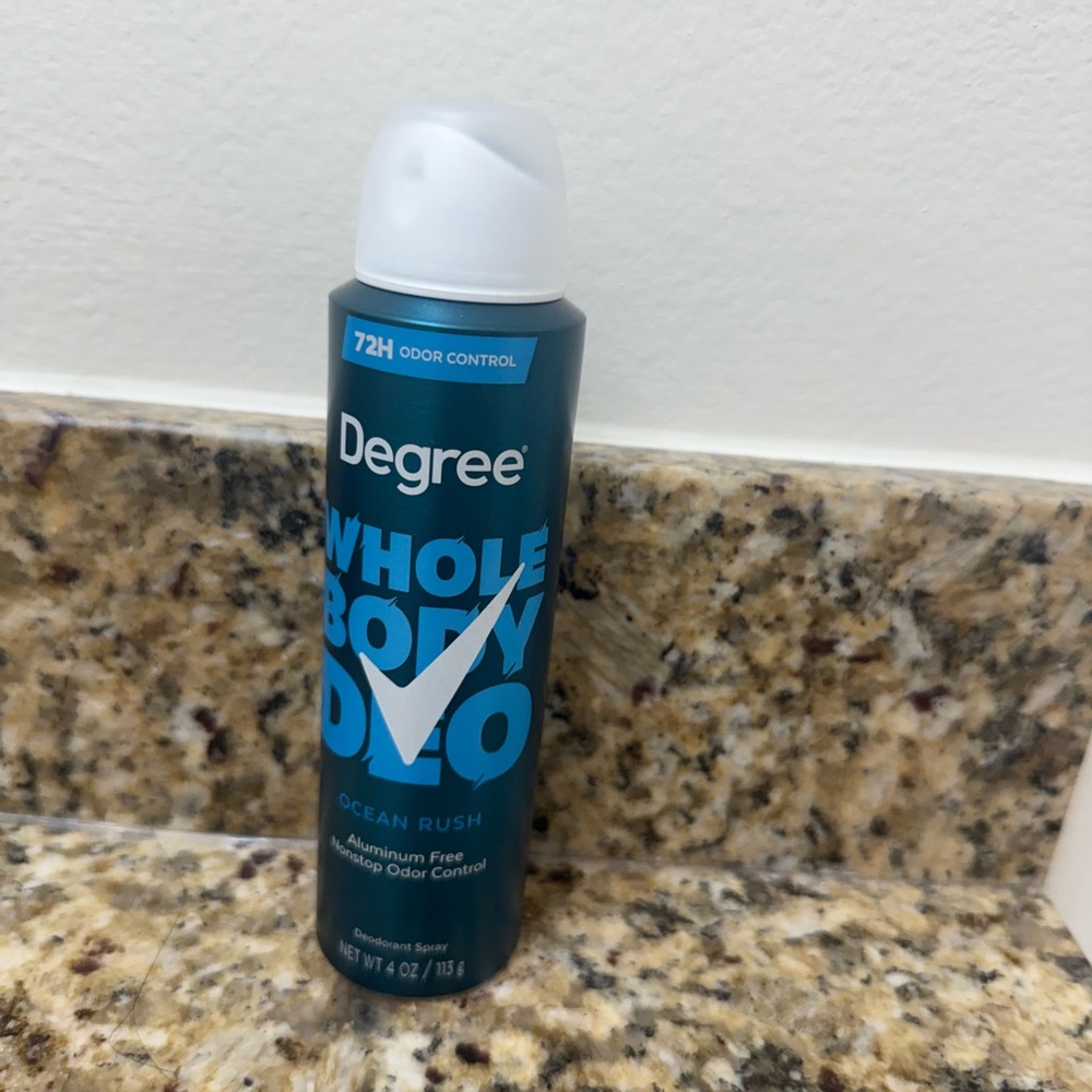 NWT Degree Ocean Rush Body Deodorant Spray